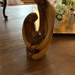 Carved Wooden Nativity Scene